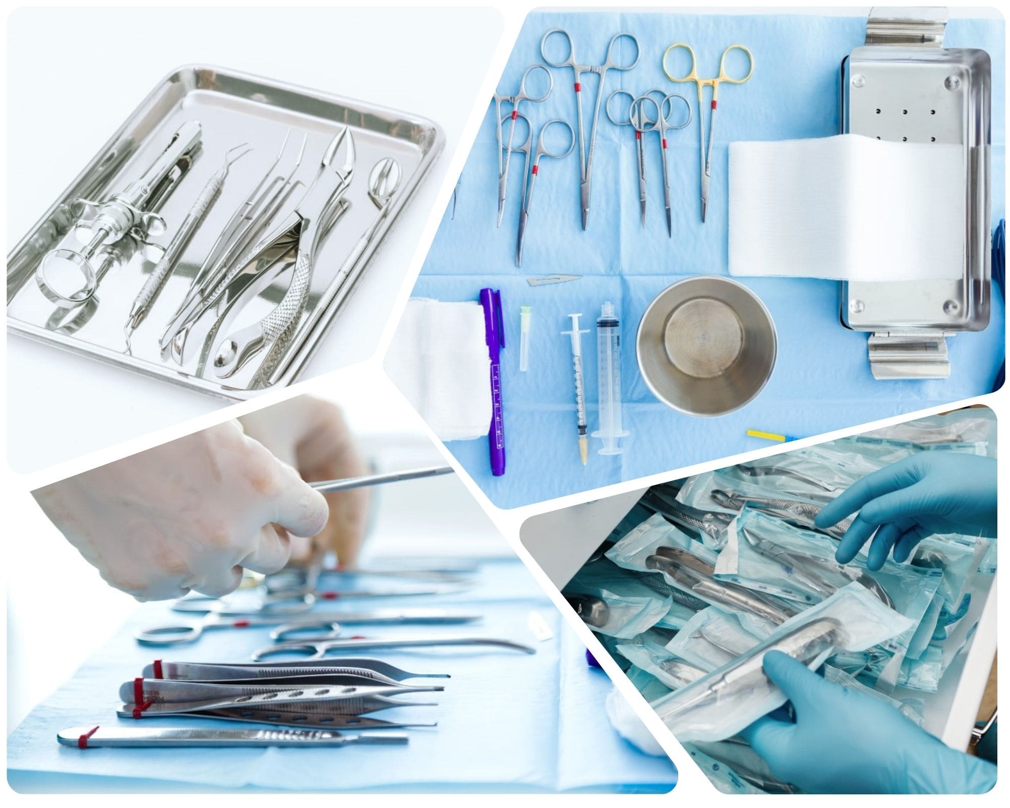 Materiais cirúrgicos esterilizados